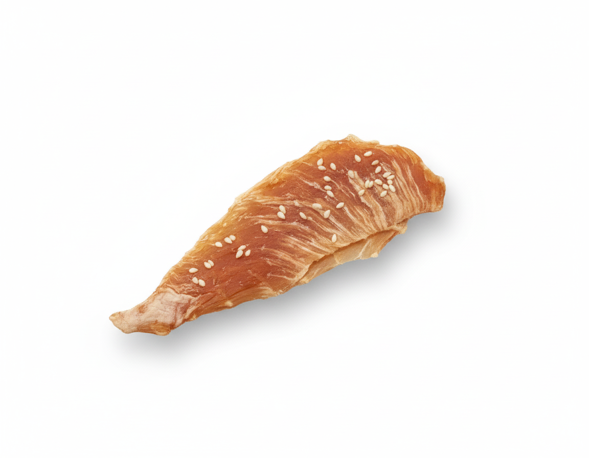 Filet de poulet séché au sésame blanc